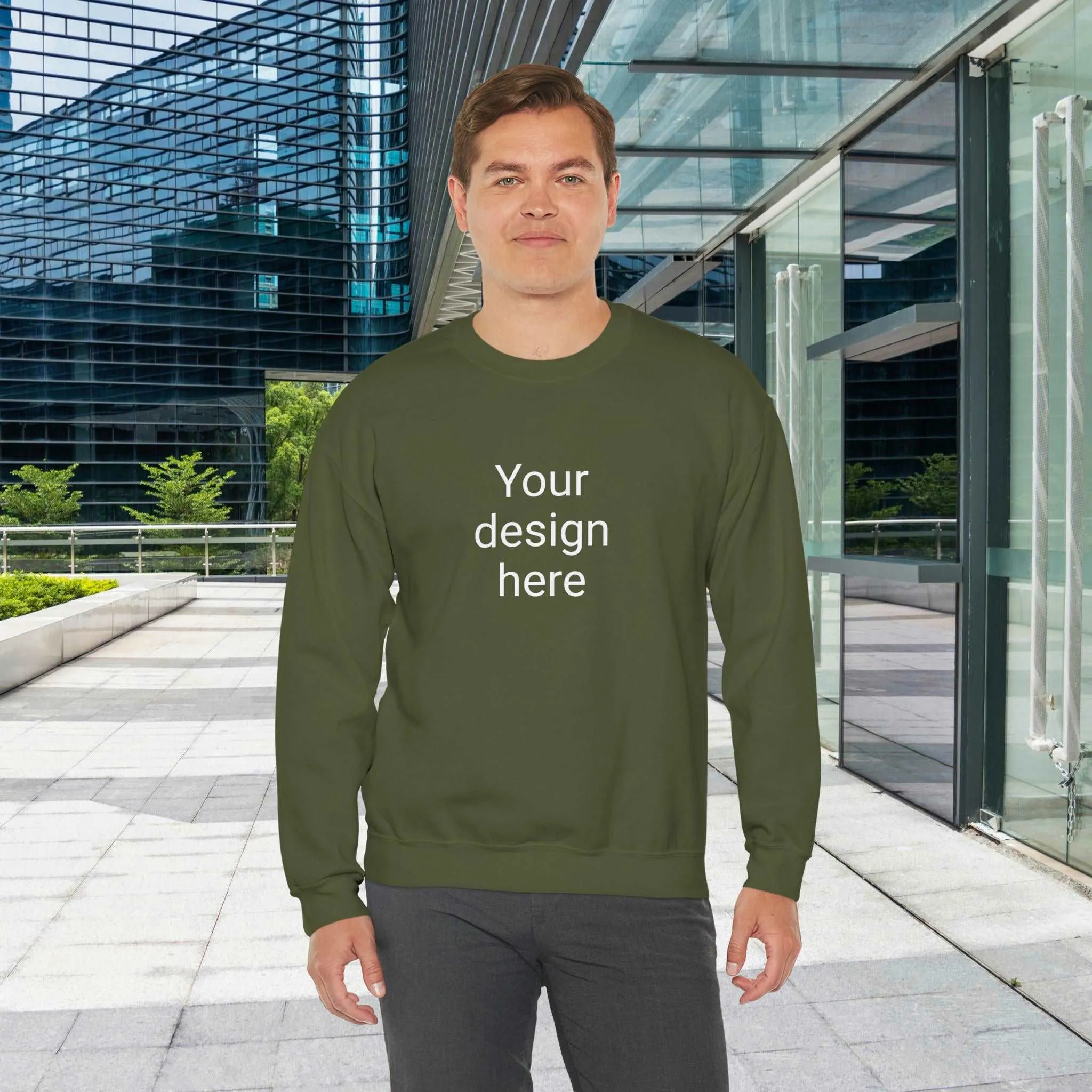 Unisex Personalized Heavy Blend Crewneck Sweatshirt | Gildan 18000